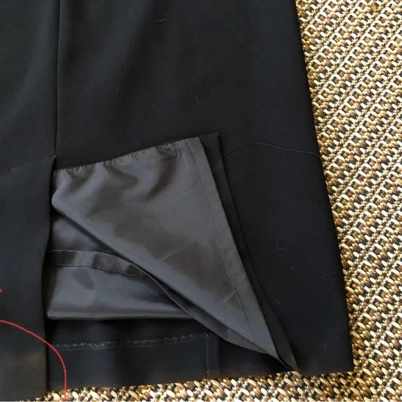 🖤NEW! Calvin Klein Classic Black Sleeveless Mid Length Dress LBD Size 4 - Picture 13 of 14